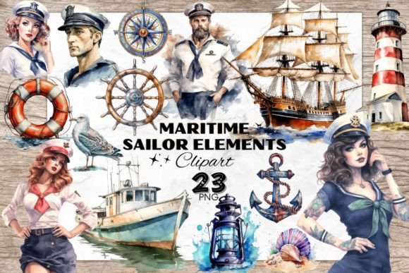 Download Maritime Sailor Elements / Sailing - Sailing Collection