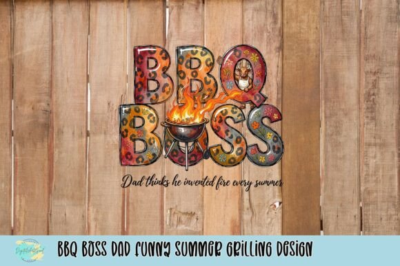 Download BBQ Boss Dad Funny Summer Grilling Design - Premium Resources